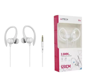 Auricular con Micrófono 1.2m Jack 3.5mm Clip-ear