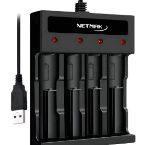 Cargador Pilas Recargables Aa Aaa Usb 4 Pilas Carga Rapido