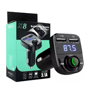 Transmisor Fm Reproductor Estéreo Inalámbrico Mp3 X8 Auto