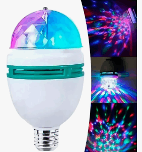 Foco Lámpara Led Giratoria De Colores Rgb