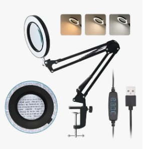 Lampara Escritorio Led Lupa Brazo Articulado