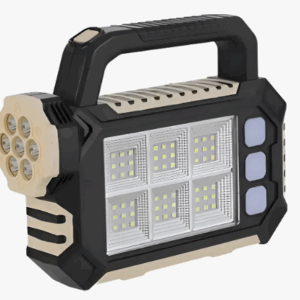 Lámpara Linterna Reflector Solar Portátil Recargable Usb