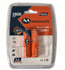 Pila Aa Recargable 2800 mAh X 2