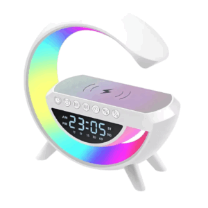 Reloj Radio Despertador Cargador Inalámbrico Musica Alarma