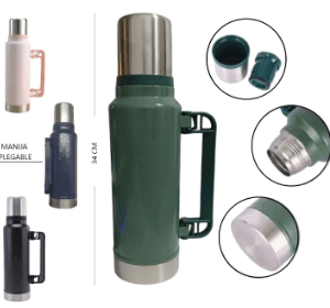 Termo liso de acero inoxidable