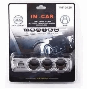 Tripe Toma Encendedor Para Auto 12v