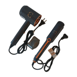 Set Secador De Pelo Y Planchita Profesional 2 En 1